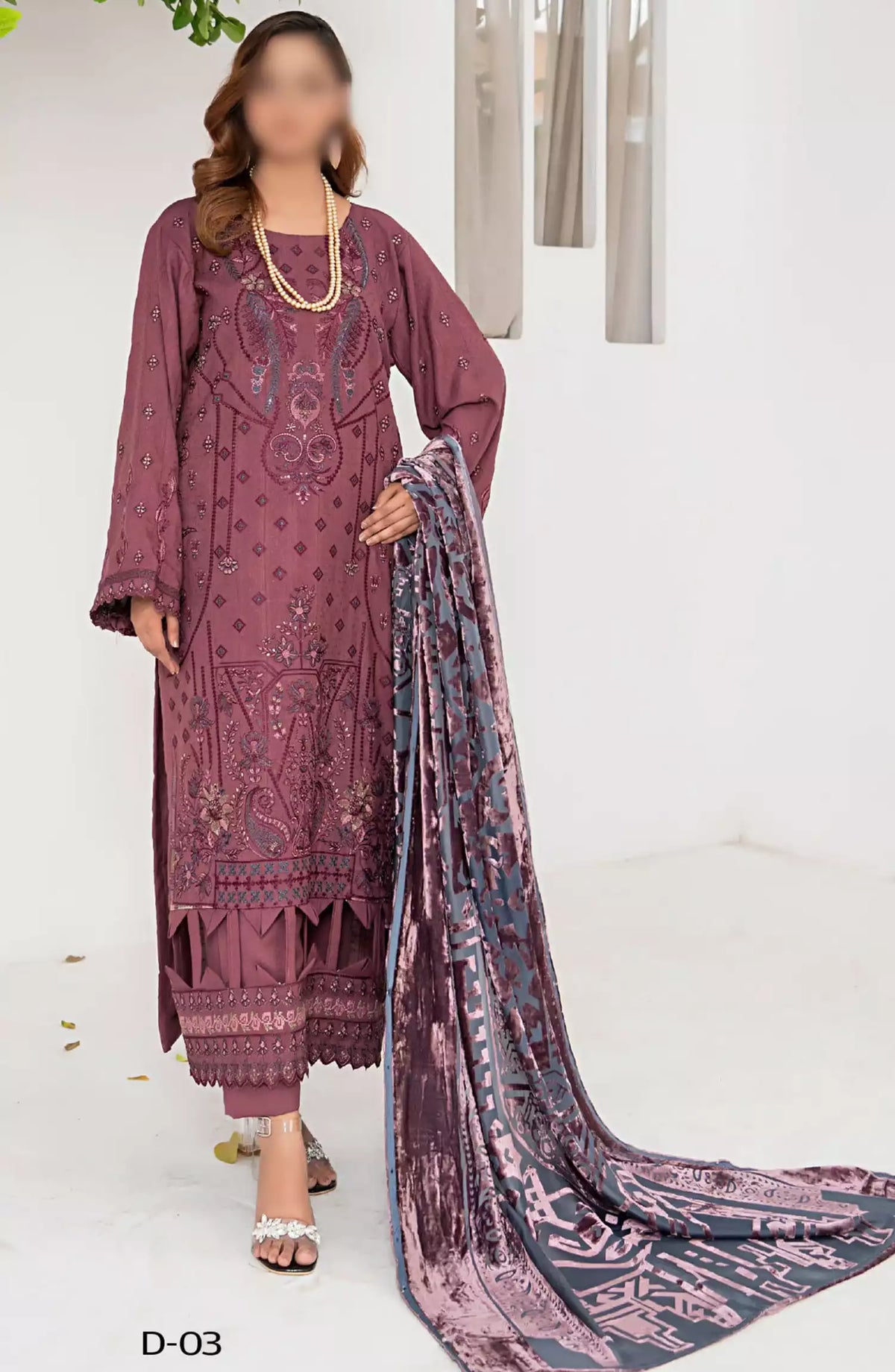 Queen Winter Palachi Shawl Luxurious Collection Vol 05 - Design 03