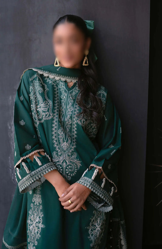 Meraki Embroidered Lawn Collection 2024 By Humdum - Design 03