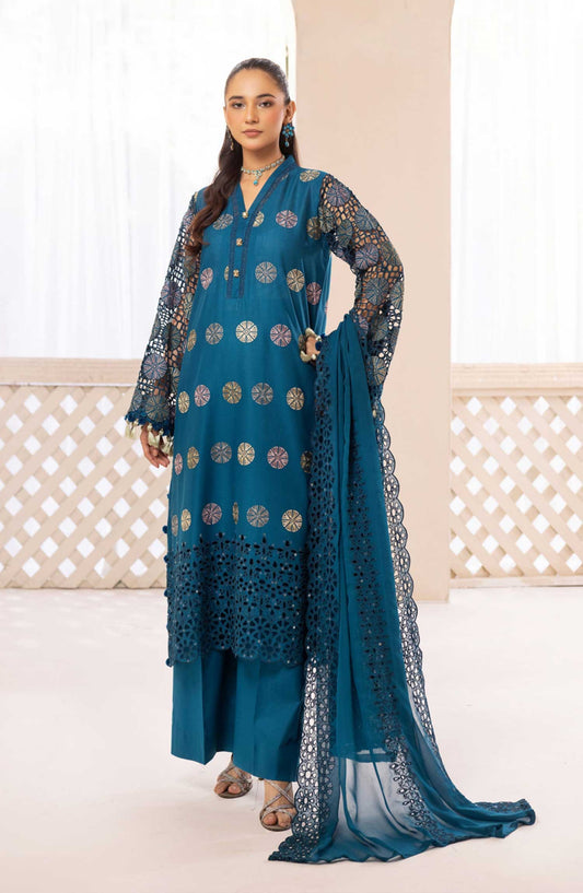 Mahees Madiha by Riaz Arts Embroidered Lawn Unstitched 3 Piece - D-03 - RA25MM - Mustard - Summer Collection