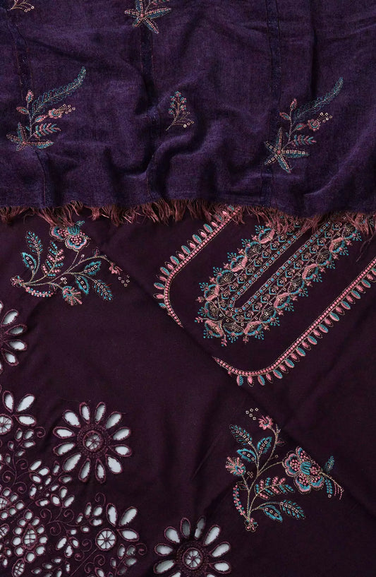 Lush Premium Marina Chikankari Embroidered Collection - Design 03