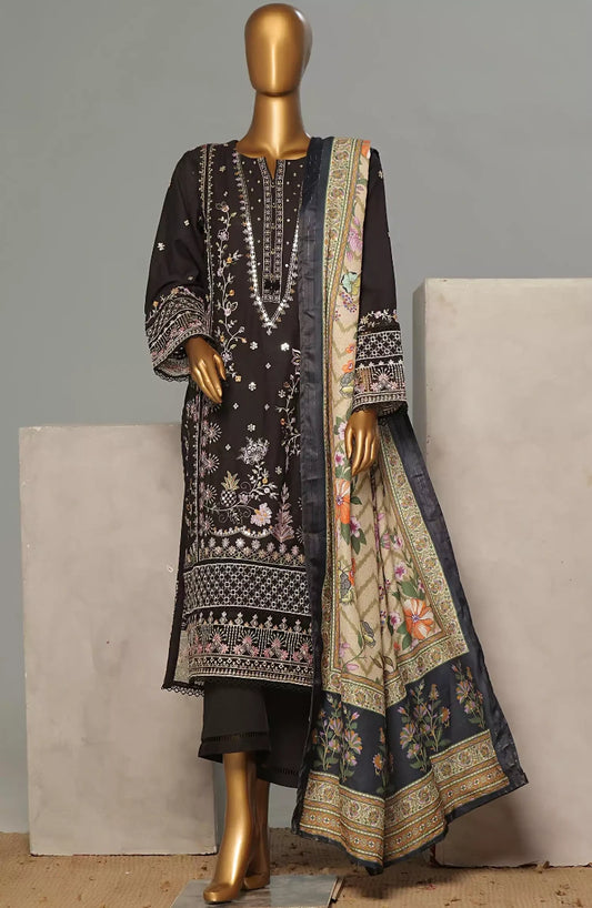 Exclusive Karandi Embroidered Stitched Collection Vol 01-DESIGN-03