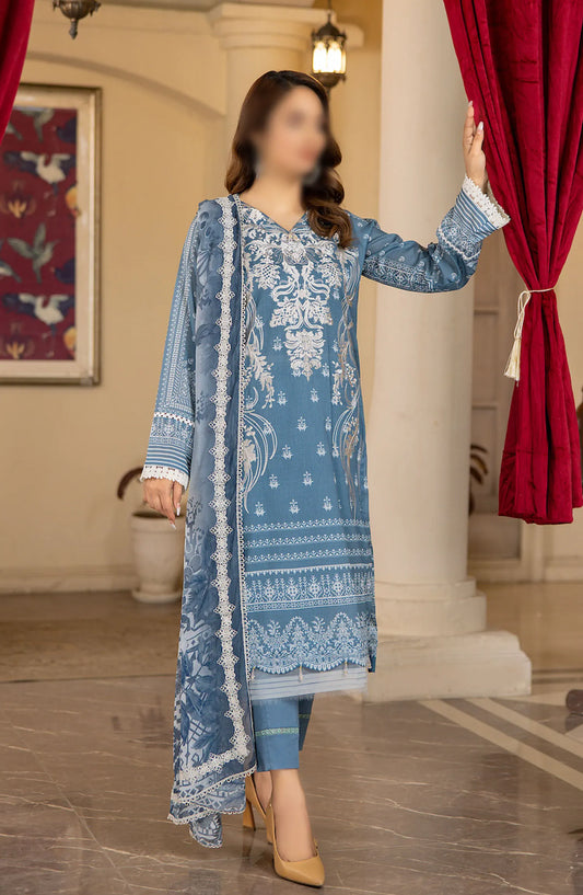 Rangoon Shokh Nigahen Print and Emb Lawn Collection - Design 03