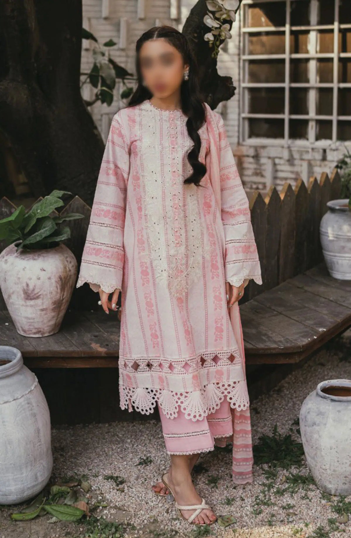 Gardenia Vol 02 Embroidered Print Lawn Collection By Humdum - Design 03