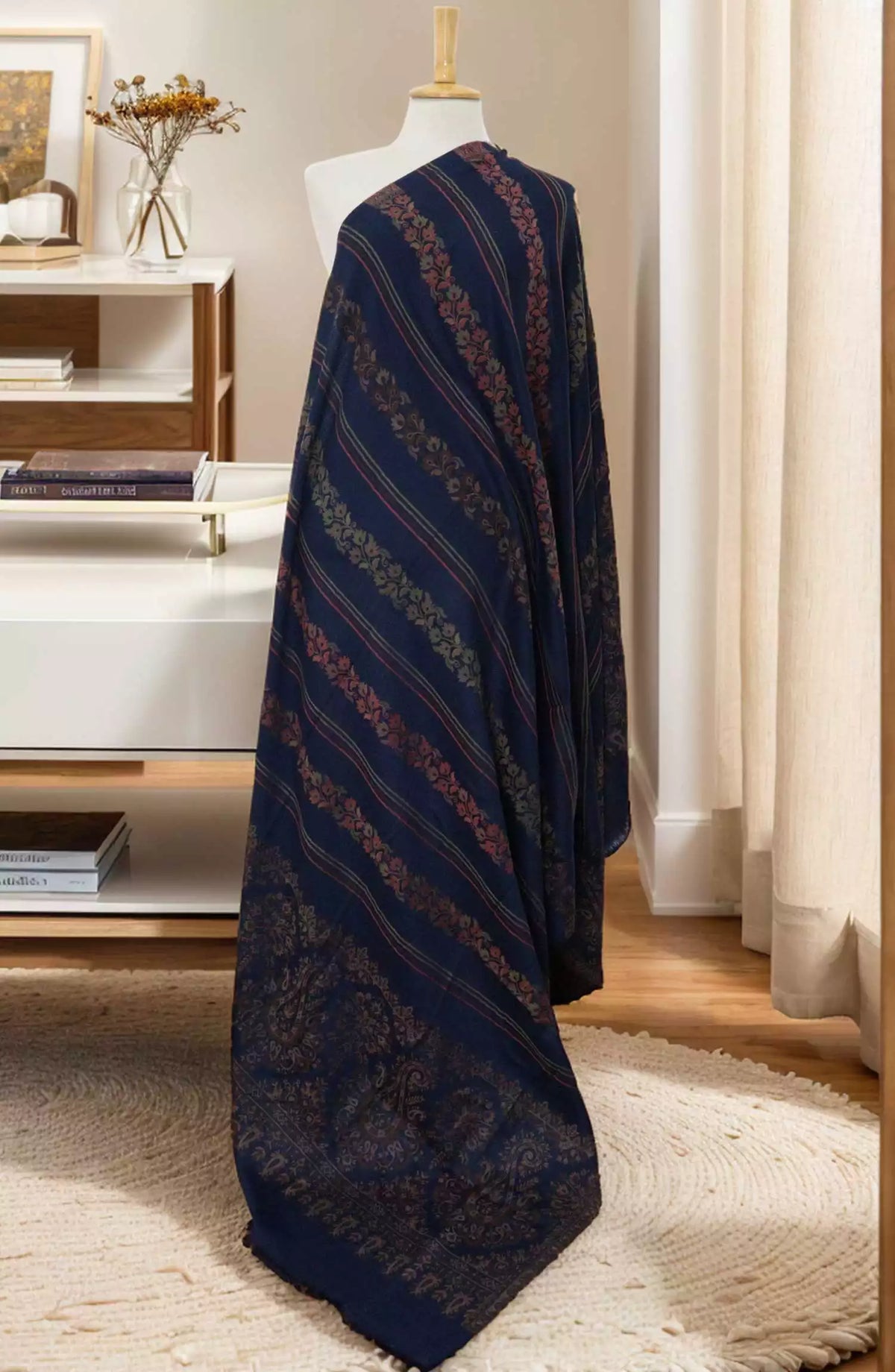 Stoluxe Premium Jacquard  Wool Shawl Vol 07 - Design 03