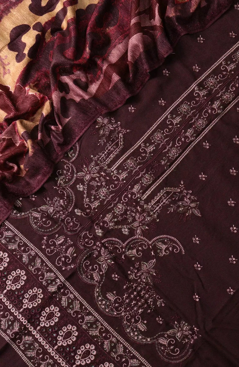 Narmeen Luxury Embroidered Leather Peach Collection - NLE-DESIGN-03