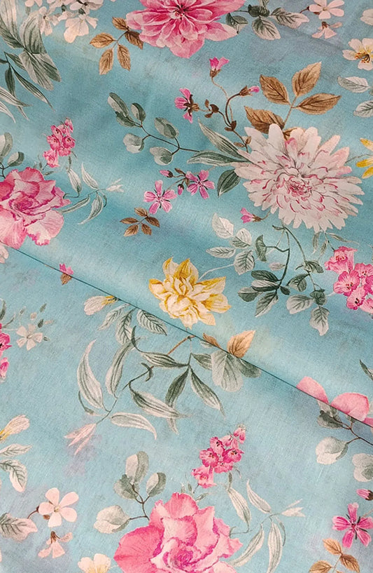 Classic Unstitched 2 Piece Digital Print Lawn Collection 2024 - Design 03