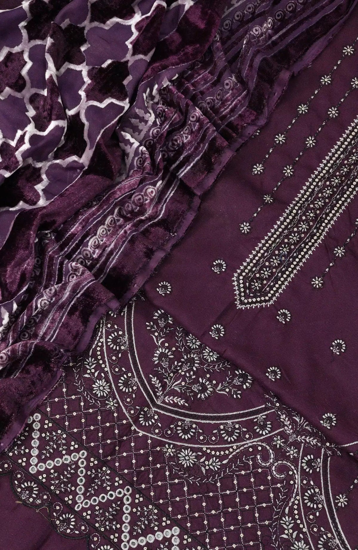 Exclusive leather peach collection with palachi shawl - Design 03