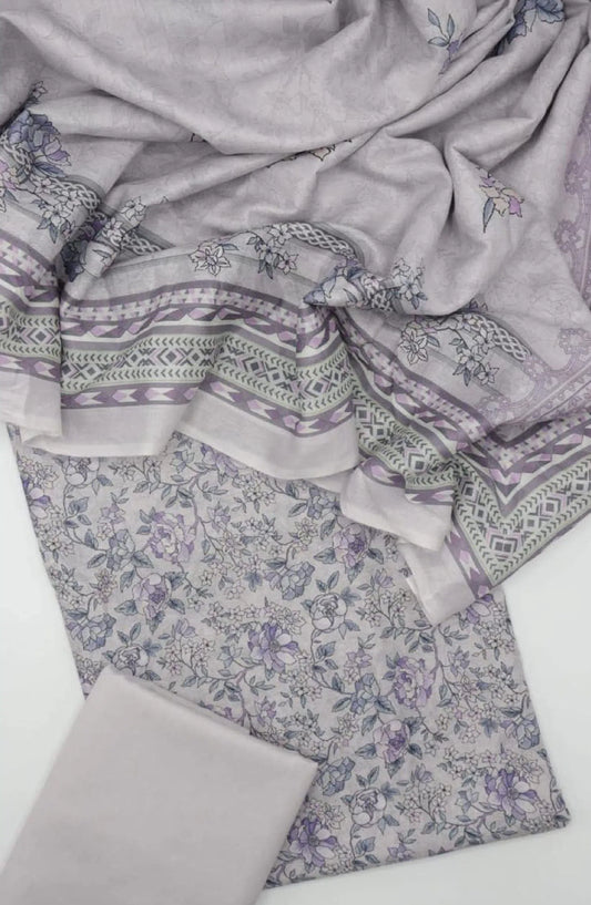 Pastels Vol-2 Mother's Printed Lawn Collection 2024 By Amna Khadija - Design 03