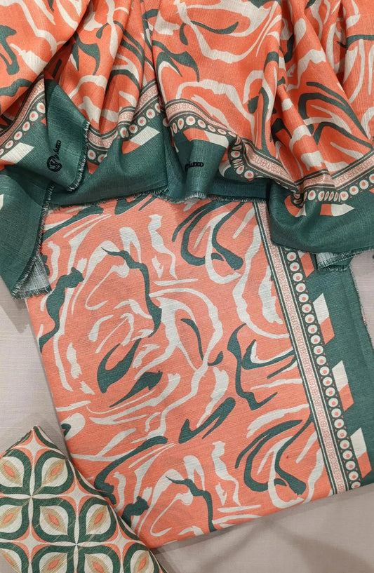 Bin Saeed Printed  Khaddar 3Pcs Collection - Design 03