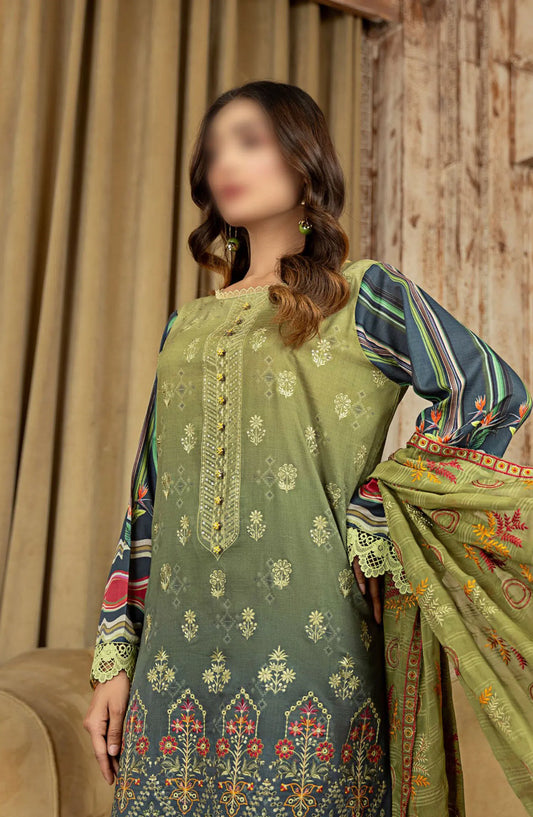 Khoobsurat Lawn Dora Digital Print Embroidered Collection 2024 Vol 02 - Design 04