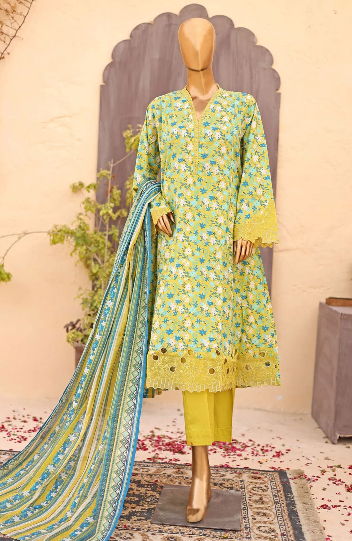 Bin Saeed Exclusive Frocks Embroidered Collection 2024 Vol 03 - Design 04