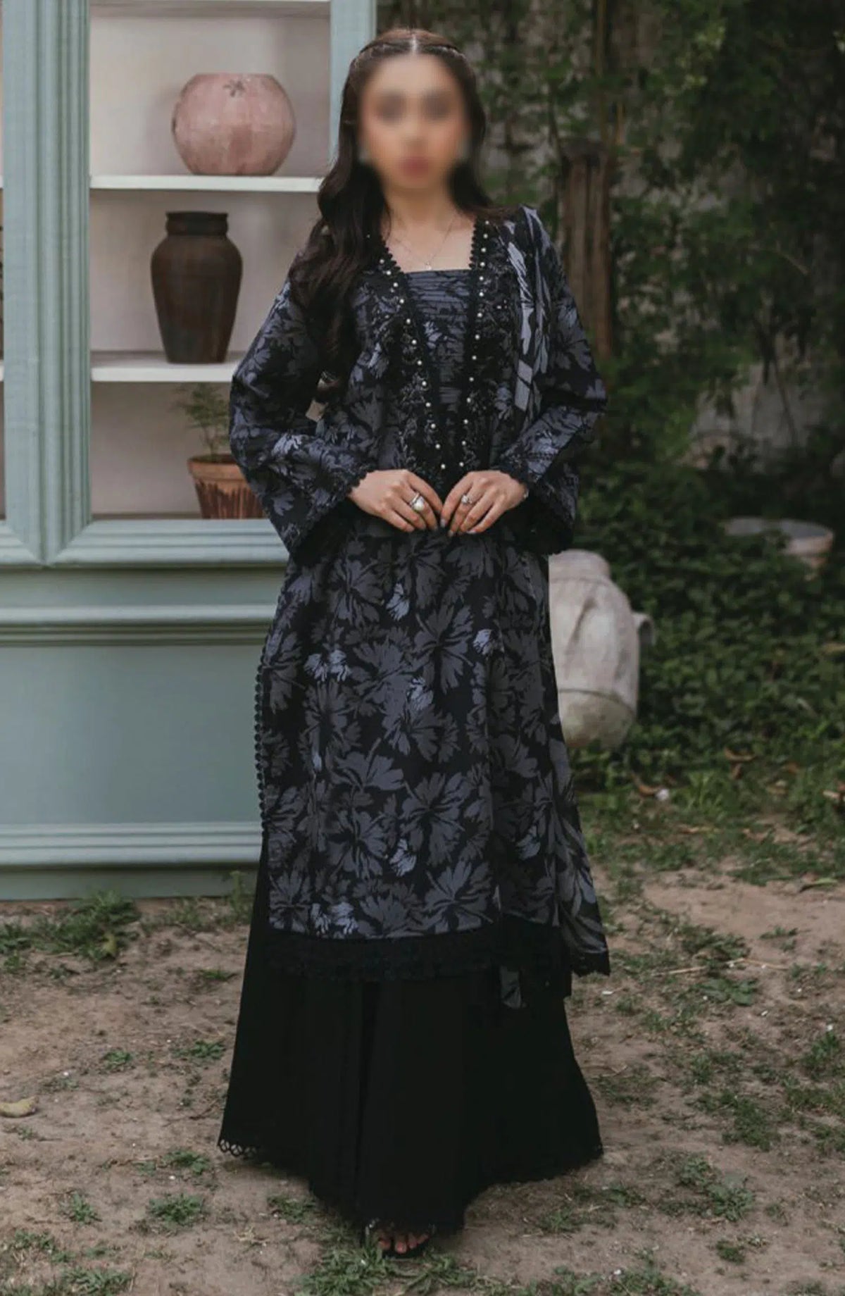 Gardenia Vol 02 Embroidered Print Lawn Collection By Humdum - Design 04
