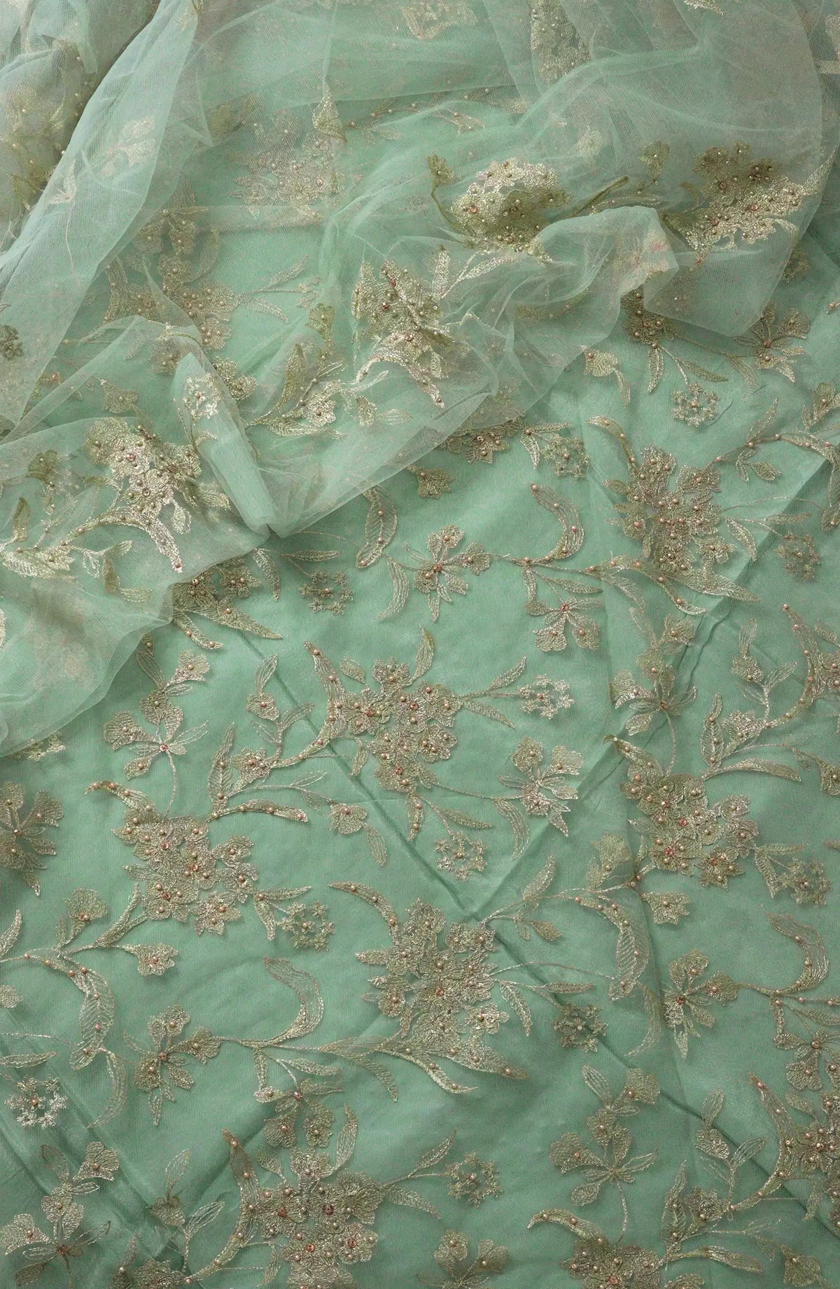 Crinklezza Unstitched Embroidered Net Collection Vol 05 by Amna Khadija - AK-Design 04