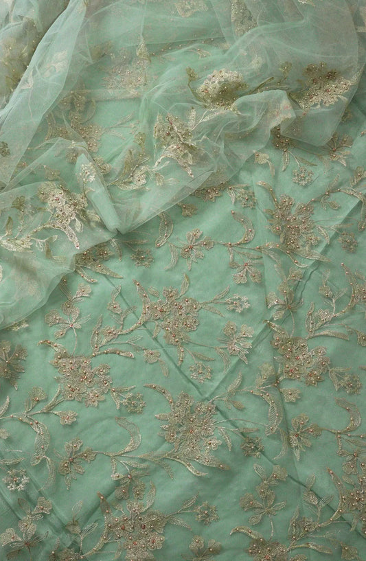 Crinklezza Unstitched Embroidered Net Collection Vol 05 by Amna Khadija - AK-Design 04