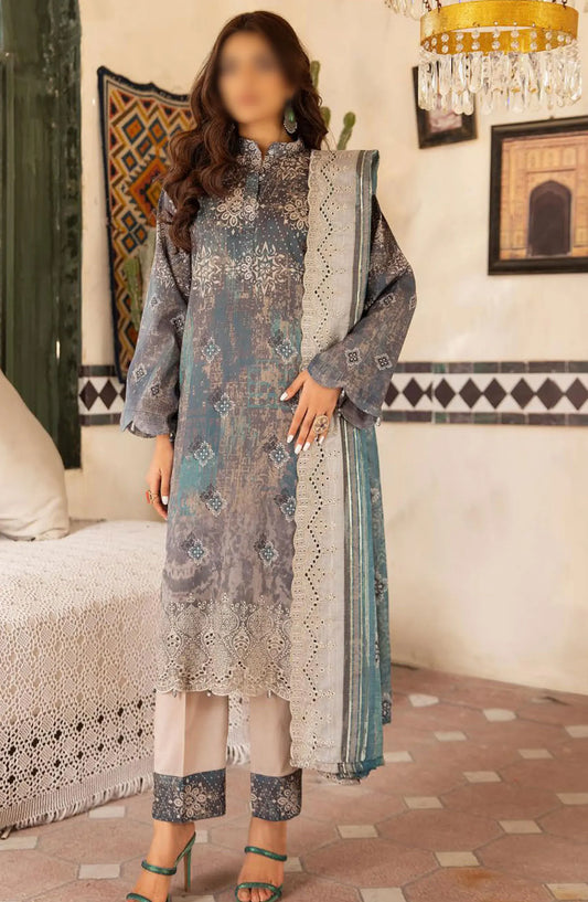 Mahees Embroidered Lawn with Emb Diamond Dupatta Collection - Design 04