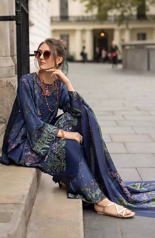 Sobia Nazir Satin Unstitched Collection 2024 - SN-Design 04