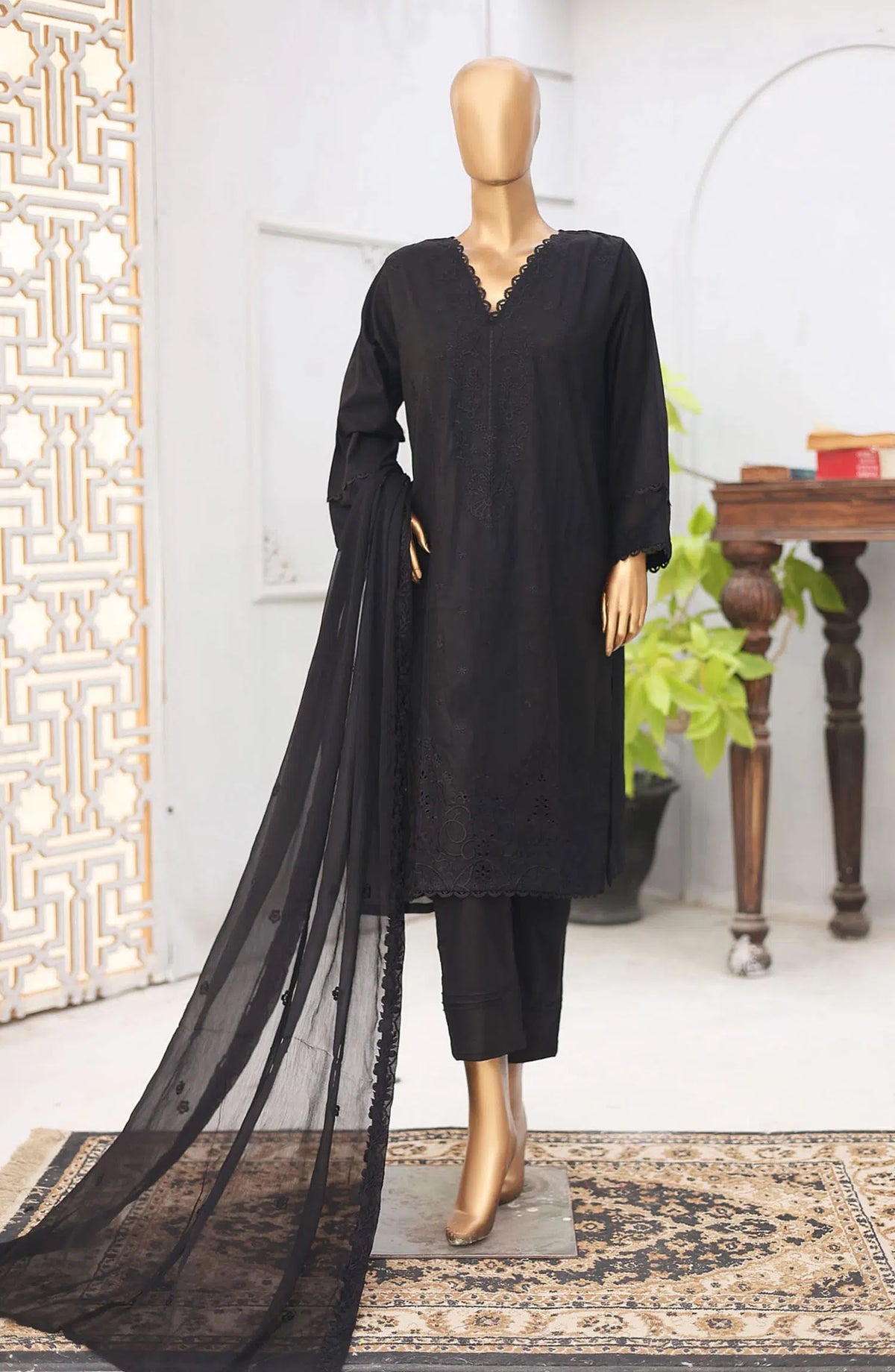 Monochrome Chikankari Collection Vol-1 by Naubahar - Design 04