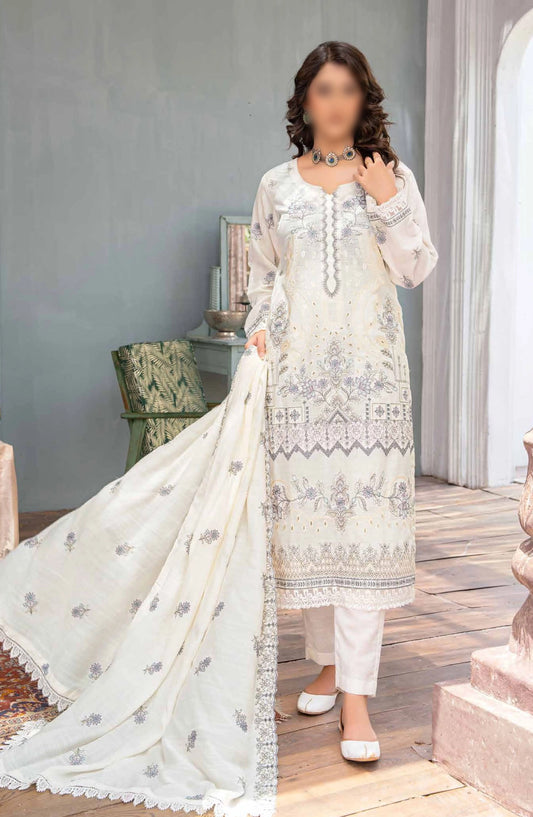 Aghaaz Luxury Karandi Embroidered Collection By Riaz Arts - Design 04