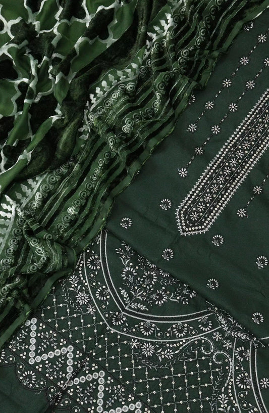 Exclusive leather peach collection with palachi shawl - Design 04