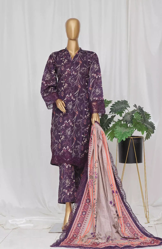 SADABAHAR Khaddar Embroidered Collection With EMB Dupatta Vol 3 - Design 04