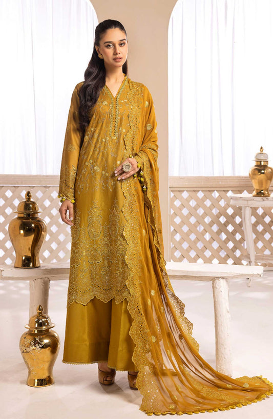 Mahees Madiha by Riaz Arts Embroidered Lawn Unstitched 3 Piece - D-04 - RA25MM - Green - Summer Collection