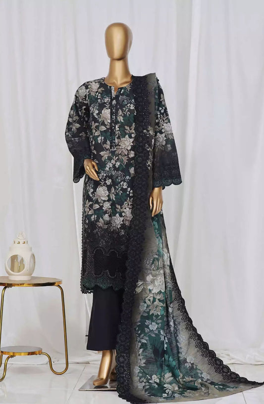 Sadabahar Laser Cutwork Chikankari Embroidered Dupatta Vol 01 - SLCC-Design 04