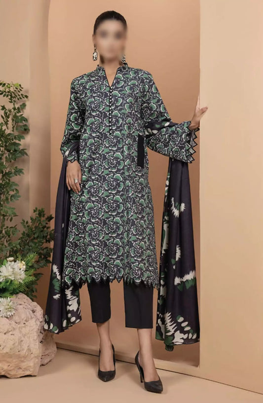 Zara By Hum Dum Printed Wool Shawl Collection - Design 04