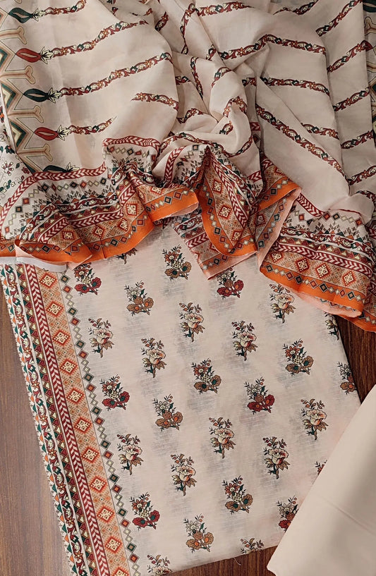 Classic Printed Doriya Lawn Collection By Amna Khadija - Design 04