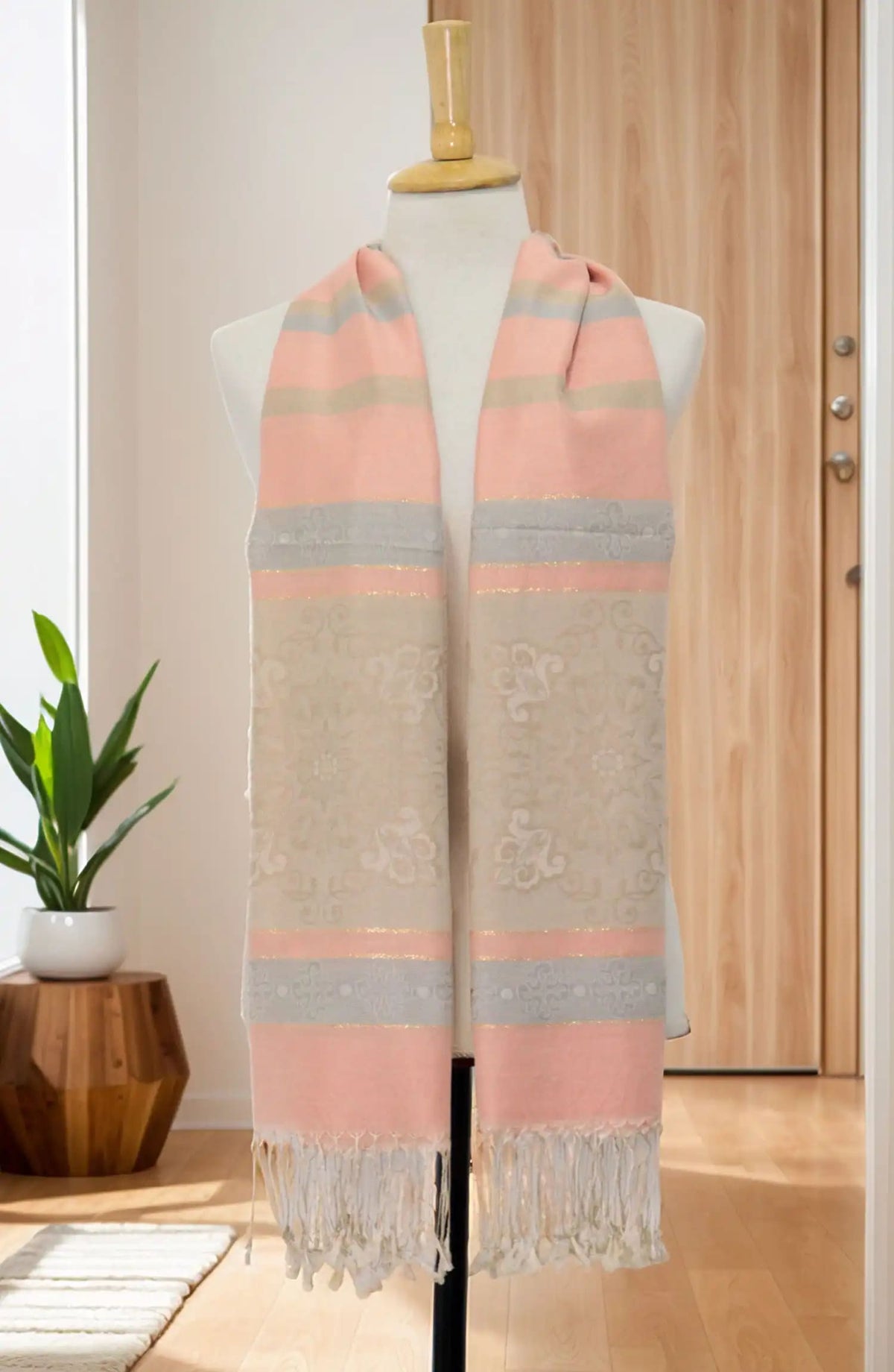 Stoluxe Premium Jacquard Cotton Staple Stole Vol 09 - Design 04