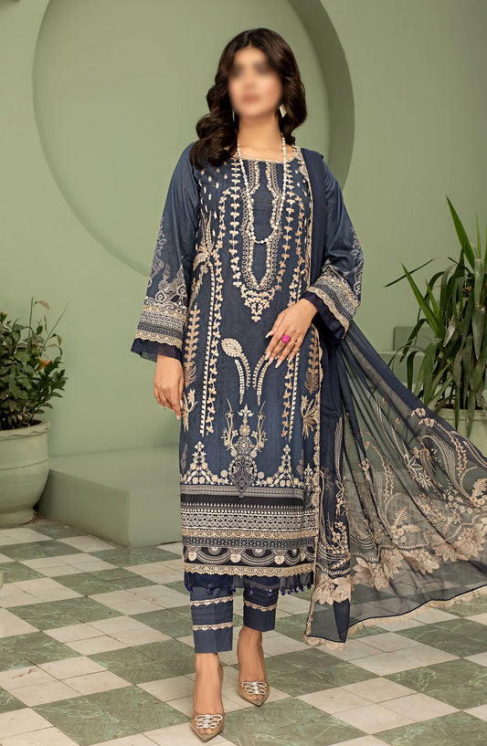 Smile Digital Print and Luxury Emb Lawn Collection - DESIGN-04