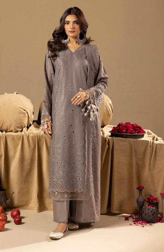 Mahees Mayanaaz by Riaz Arts Chikankari Lawn Unstitched 3 Piece - D-04 - RA25MMC - Summer Collection