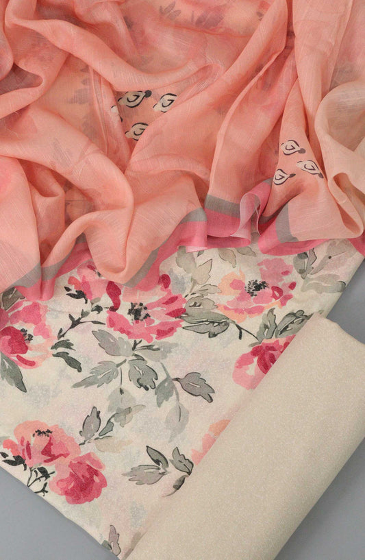 Breezy Winters unstitch Digital Printed Karandi Collection - DESIGN-04