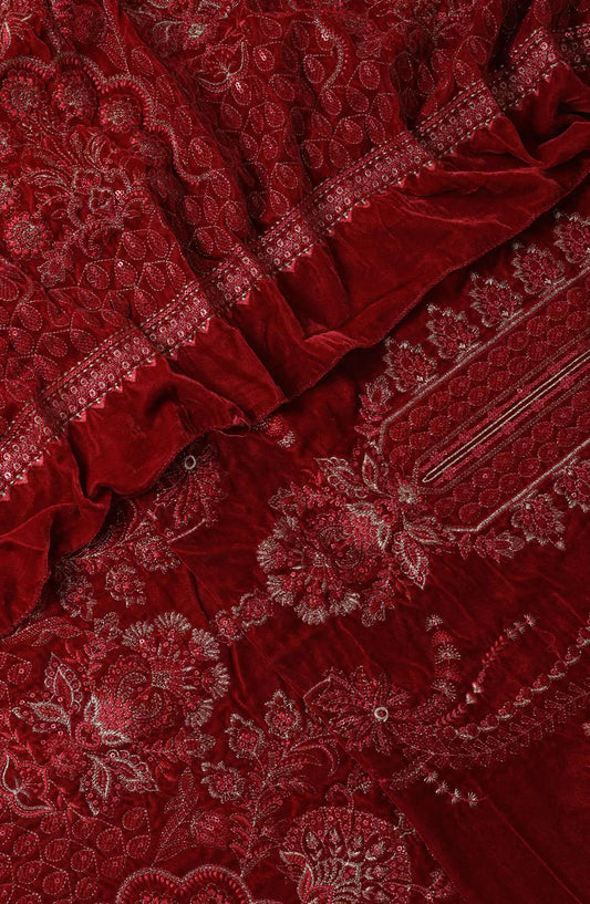 Embroidered Pure Velvet Collection - EPVC-DESIGN-04