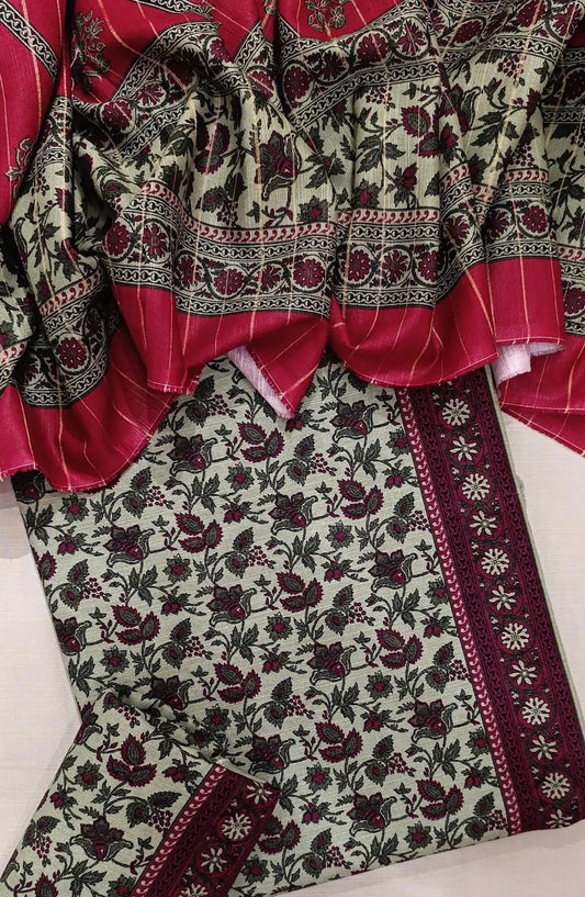 Bin Saeed Printed  Khaddar 3Pcs Collection - Design 04