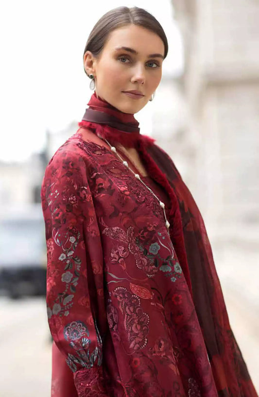 Sobia Nazir Satin Unstitched Collection 2024 - SN-Design 05