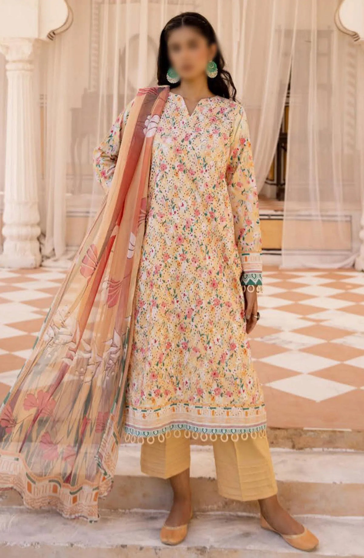 Mahees Printed Chikankari Lawn Collection By Riaz Arts - Design-05