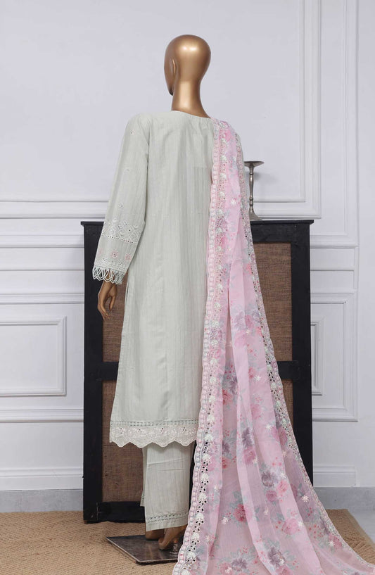 Sadabahar Embroidered Rod cotton Stitched 3 Piece - D-05 - SDB25LP - Sea Green - Festive Collection