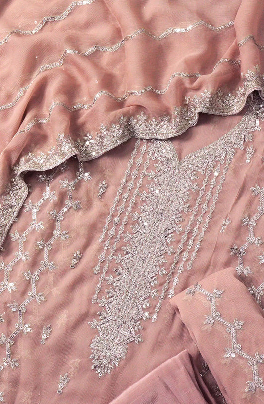 Crinklezza Unstitched Exclusive Crinkle Chiffon Collection by Amna Khadija - Design 05