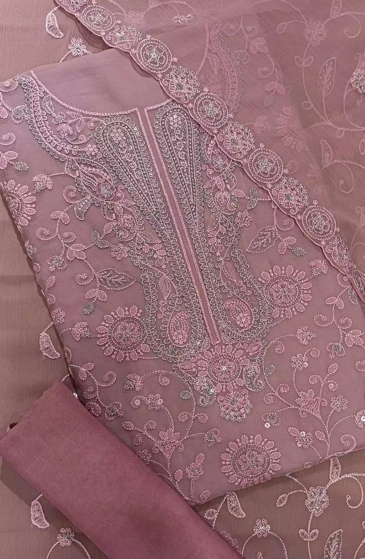Nafees  Embroidered Crinkle Chiffon Collection By Amna Khadija - Design 05