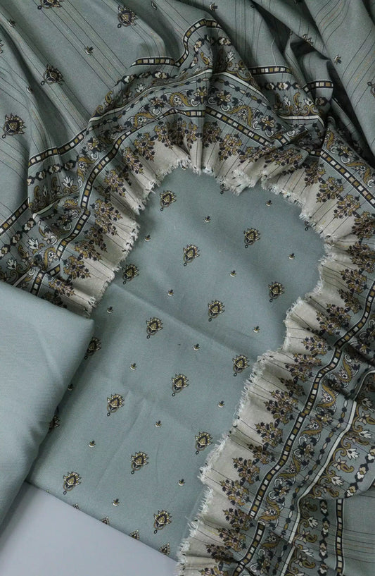 Enchanted Winter Unstitch Printed Khaddar Collection - EWUPKC-Design 05