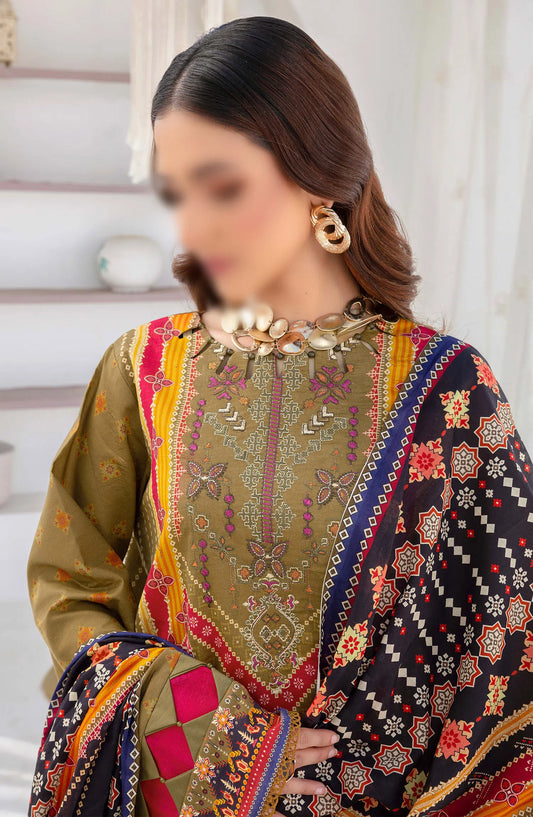Saira Bano Printed Embroidered Lawn Collection - Design 05
