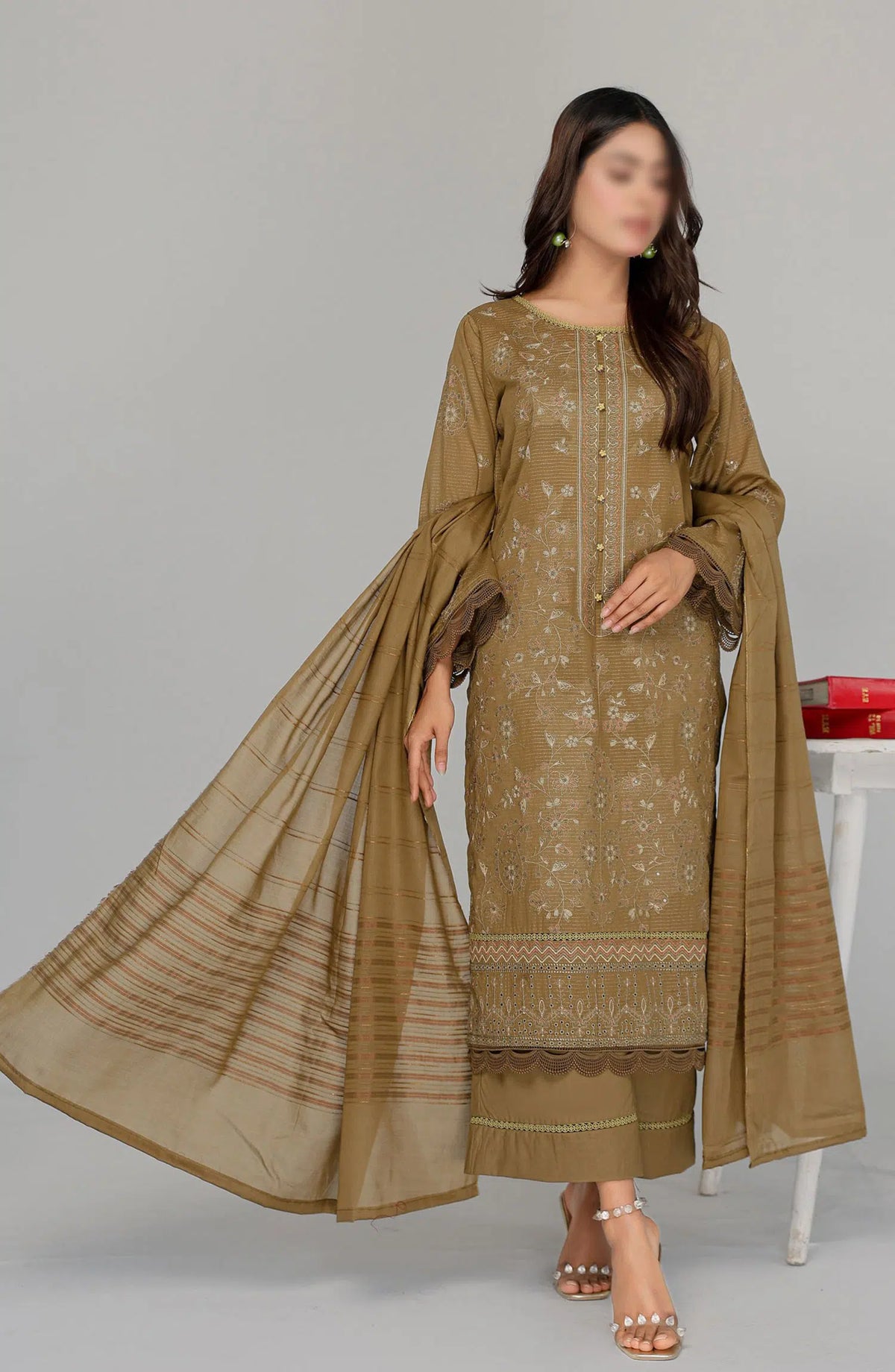 Rimjhim Fancy Embroidered Lawn Collection 2024 - Design 05