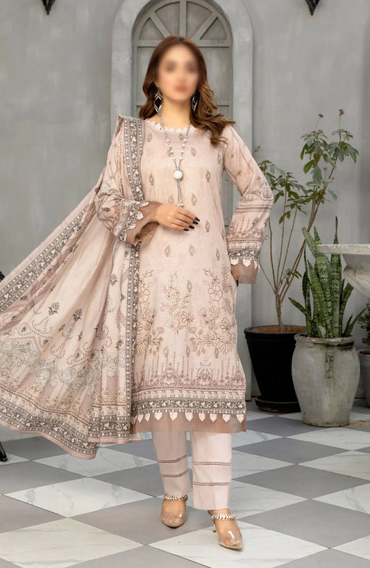 Tabeer Digital and Embroidered Lawn Collection 2024 - Design 05