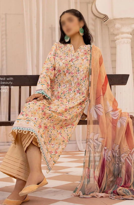 Mahees Printed Chikankari Lawn Collection By Riaz Arts - Design-05