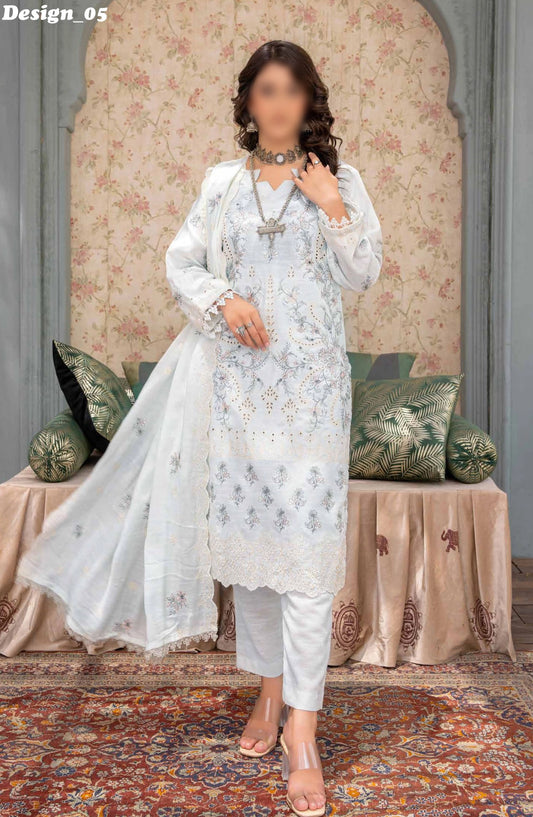 Aghaaz Luxury Karandi Embroidered Collection By Riaz Arts - Design 05