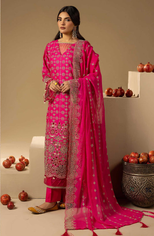Mahees Mayanaaz by Riaz Arts Chikankari Lawn Unstitched 3 Piece - D-05 - RA25MMC - Summer Collection