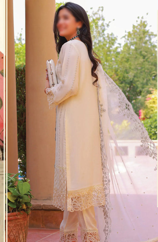 Guzel AQS Formal Festive Stitched 3 Pcs Chiffon Collection - Design 05