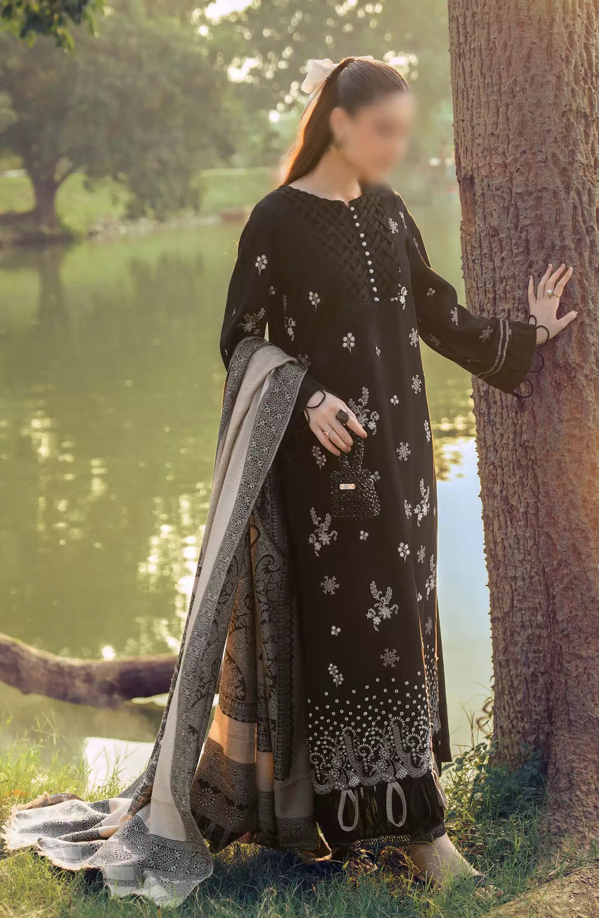 Onara Embroidered Khaddar Unstitched Collection 2024 - Design 05