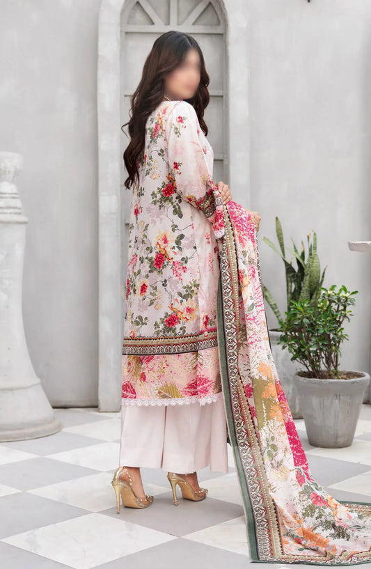 Jasmine Lawn Dora Digital Print Embroidered Collection 2024 - Design 05