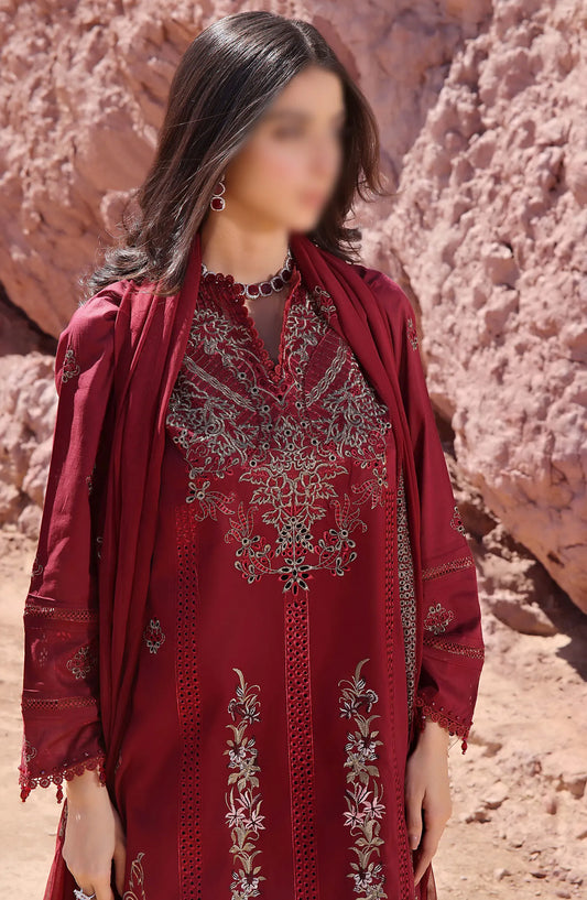 Afsoon Embroidered Lawn Collection 2024 By Humdum - Design 05